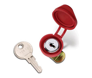 Chief 10001R Cylinder Lock - Fire Extinguisher Cabinet Accessories - Red