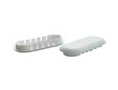 Camar CM810-00-01 White Oval Cover Cap for Concealed Metal Bracket - 1 Pc.