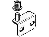 Selby CNHT57-BL Black Pivot Hinges for Inset Door - 1 Pair