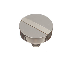 Colonial Bronze 1312-3 Contemporary 1-1/2" Diameter Solid Brass Cabinet Knob, Polished Brass