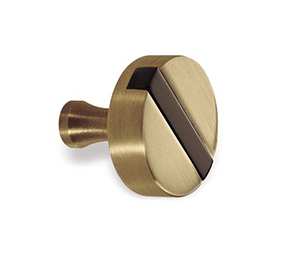 Colonial Bronze 1312-4 Contemporary 1-1/2" Diameter Solid Brass Cabinet Knob, Satin Brass