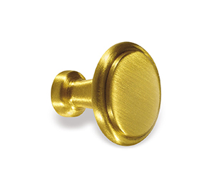 Colonial Bronze 138-20A Midcentury 1-1/16" Diameter Solid Brass Cabinet Knob, Dark Statuary Bronze