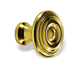 Colonial Bronze 150-3 Traditional 1-1/2" Diameter Solid Brass Cabinet Knob, Polished Brass
