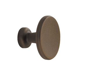 Colonial Bronze 151-14 Midcentury 1-1/16" Diameter Solid Brass Cabinet Knob, Polished Nickel
