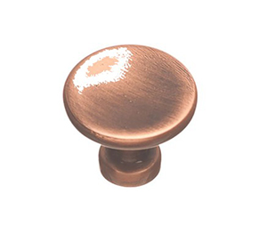 Colonial Bronze 152-15CC Midcentury 1-1/4" Diameter Solid Brass Cabinet Knob, Nickel Stainless