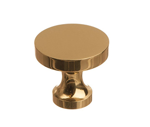 Colonial Bronze 171-4 Traditional 1-1/8" Diameter Solid Brass Cabinet Knob, Satin Brass