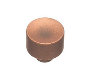 Colonial Bronze 184-D11 Midcentury 1" Diameter Solid Brass Cabinet Knob, Distressed Antique Copper