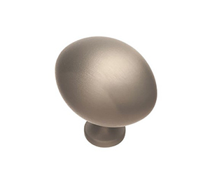 Colonial Bronze 199-10B Traditional 1-1/4" x 1-1/2" Diameter Solid Brass Oval Cabinet Knob, Oil Rubbed Bronze