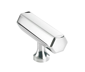 Colonial Bronze 320-26D Contemporary 9/16" Diameter Solid Brass Cabinet Knob, Satin Chrome