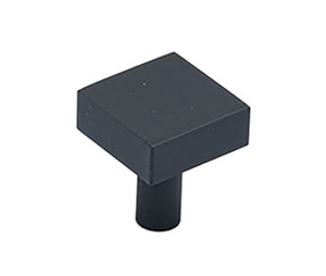 Colonial Bronze 520-D5 Contemporary 1" SQ Diameter Solid Brass Cabinet Knob Straight Post, Distressed Antique Brass