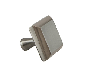Colonial Bronze 527-26D Contemporary 1-1/2" SQ Diameter Solid Brass Cabinet Knob Flared Post, Satin Chrome