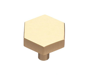 Colonial Bronze 531-M15B Contemporary 1-1/4" HEX Diameter Solid Brass Cabinet Knob Straight Post, Matte Pewter