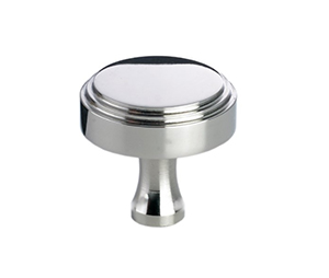 Colonial Bronze 620-26 Contemporary 1" Diameter Solid Brass Cabinet Knob, Polished Chrome