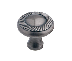 Colonial Bronze 655-19 Classic 1-1/4" Diameter Solid Brass Knob, Satin Black