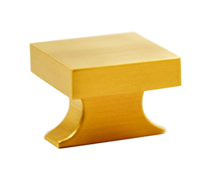 Colonial Bronze 735-26D Transitional 1-1/2" SQ Diameter Solid Brass Cabinet Knob, Satin Chrome