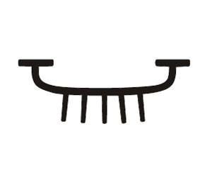 Combo 9011V 30" Replacement Wide Finger Vinyl Seal - Black