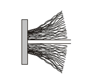 Combo 9088 80" Replacement 0.360" Height Wool Finned Pile - Black