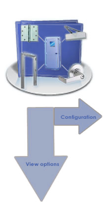 Quick Combination Single Stile & Rail 10" x 10" glass