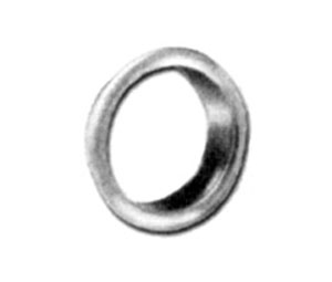 Compx NLC2017-14A Trim Ring - 7/8” Diameter, Bright Nickel - 1 Each