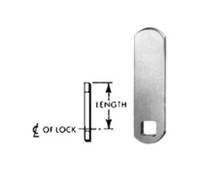Compx NLC7002-2C Disc Tumbler Cam - Straight Cam, 1" - 1 Each
