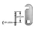 Compx NLC7008-2C Disc Tumbler Cam - Straight Hook Cam, 1 1/2" - 1 Each