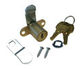 Compx NLC8080KA415-3 Cabinet Lock - Disc Tumbler Cam Lock - Bright Brass, Key KA 415 - 1 Each
