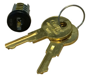 Compx TLLP300-101TA Master Keyed Lock Plug - Black, 101TA