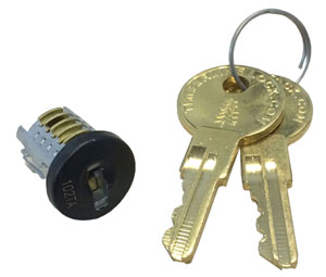 Compx TLLP300-102TA Master Keyed Lock Plug - Black, 102TA