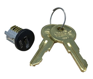 Compx TLLP300-103TA Master Keyed Lock Plug - Black, 103TA
