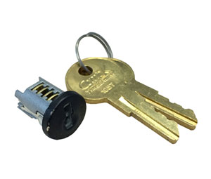 Compx TLLP300-105TA Master Keyed Lock Plug - Black, 105TA