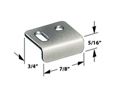 Compx TLSP100 Strike Plate - Black, use with: Timberline Cam, Deadbolt or Wardrobe Locks