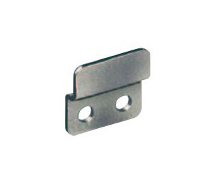 Compx TLSP257 Strike Plate - Black, use with: Double Door Locks