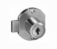 Compx NLC8704KA346-14A Cabinet Lock - Disc Tumbler Deadbolt Lock - Bright Nickel, KA 346 - 1 Each