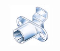 Compx TLCB085 Cabinet Cam Lock - Horizontal Mount, 90º Rotation - 1 Each