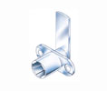 Compx TLCB087 Cabinet Cam Lock - Horizontal Mount, 90º Rotation - 1 Each