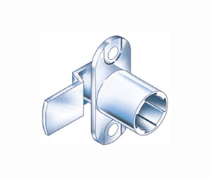 Compx TLCB093 Cabinet Cam Lock - Vertical Mount, 90º Rotation - 1 Each