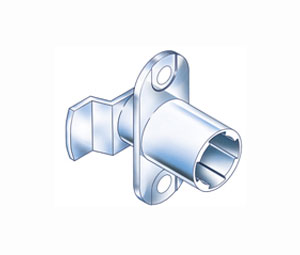 Compx TLCB095 Cabinet Cam Lock - Vertical Mount, 90º Rotation - 1 Each