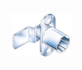 Compx TLCB098 Cabinet Cam Lock - Vertical Mount, 90º Rotation - 1 Each