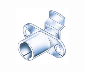 Compx TLCB185 Cabinet Cam Lock - Horizontal Mount, 180º Rotation - 1 Each