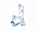 Compx TLCB187 Cabinet Cam Lock - Horizontal Mount, 180º Rotation - 1 Each