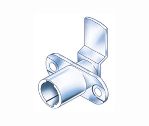Compx TLCB188 Cabinet Cam Lock - Horizontal Mount, 180º Rotation - 1 Each