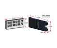 Compx TLMP700 Keyless Cabinet Locking System, Radio Frequency Controlled - Mounting Bracket - 1 Each