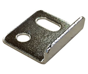 Compx TLSP100-BN Strike Plate - Bright Nickel, use with: Timberline Cam, Deadbolt or Wardrobe Locks