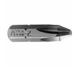 Cooper 071-440-3X Apex® Phillips® Insert Bits - 1" Overall Length - #3 Tip Size Symbol (Nom)