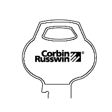 Corbin Russwin 067-6PIN-10 Key Blank 