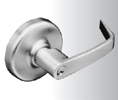 Corbin Russwin 563F945 605 Newport Lever for Doors 1-3/4" - 2" Thick, Plain, Bright Brass