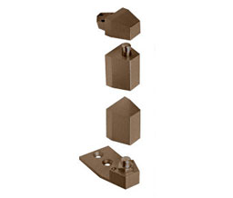 CRL 0P27NHDU 3/4" Offset Reversible Pivot Set Flush with Frame Face - Dark Bronze