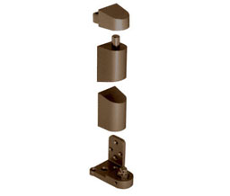 CRL 0P34LHDU 3/4" Offset Left Hand Pivot Set Flush with Frame Face - Dark Bronze