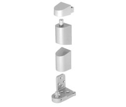 CRL 0P34RHA 3/4" Offset Right Hand Pivot Set Flush with Frame Face - Satin Aluminium