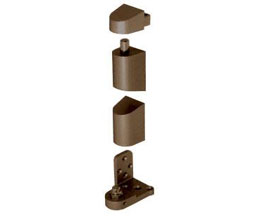 CRL 0P34RHDU 3/4" Offset Right Hand Pivot Set Flush with Frame Face - Dark Bronze